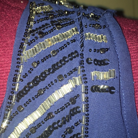 Boston Proper Cold Shoulder Bell Sleeve Dress - Picture 4 of 7